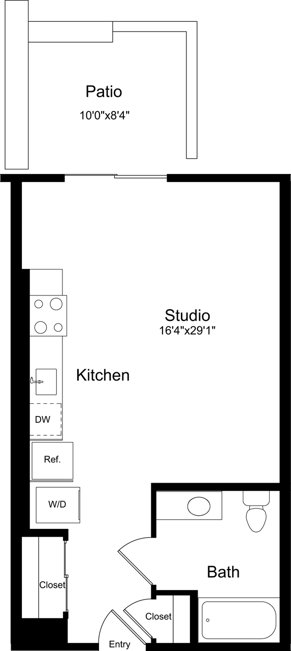 S2 with Patio 2-222 floor plan